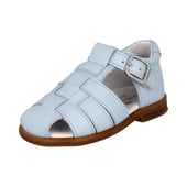 Andanines Boys T-Bar Sandal in Pale Blue